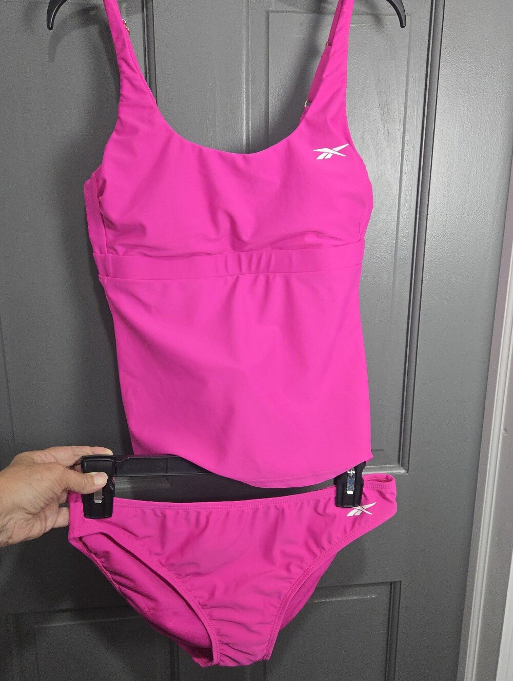 Reebok Bright Pink Tankini Swim Set